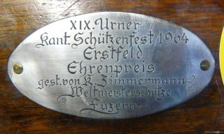 Karabiner K31 Ehrenpreis von Weltmeister K. Zimmermann