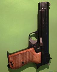 SIG Ordonnanzpistole 49 (P210) – 1. Serie (1951) – Originaler Ur-Zustand OHNE Fangrast!