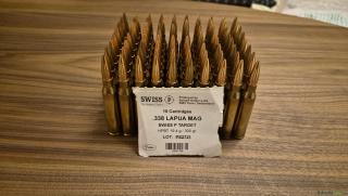 80 x Munition Swiss P LR-1 .338 Laupua Mag 300 Grain